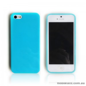 Matte-in TPU Gel Case for iPhone 5/5S/SE - Blue