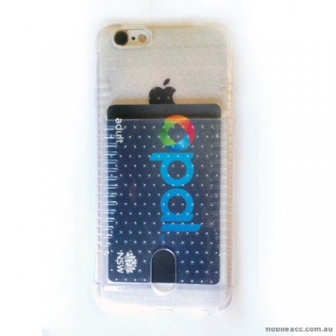 Anti-Shock Bumper TPU Soft Card Case for iPhone 6/6S Clear