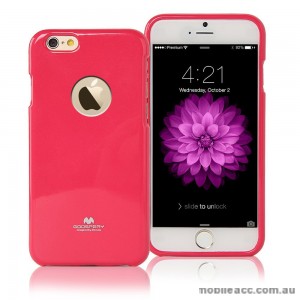 Mercury Pearl TPU Gel Case Cover for iPhone 6+/6S+ - Hot Pink 