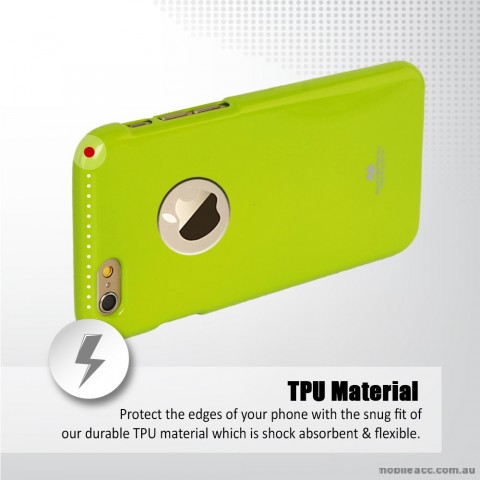 Mercury Pearl TPU Gel Case Cover for iPhone 6+/6S+  - Bean Green