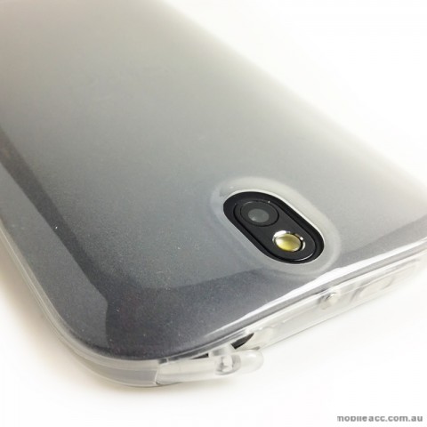 TPU Gel Case with S Curve for HTC One SV - Black