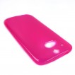 TPU Gel Case Cover for HTC One M8 - Hot Pink