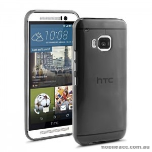 TPU Gel Case Cover for HTC One M9 - Smoke Black