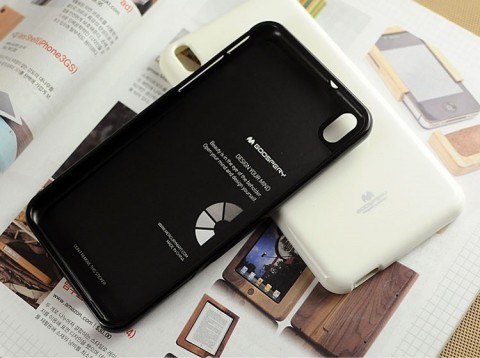 Korean Mercury Pearl TPU Case Cover for HTC Desire Eye - Black