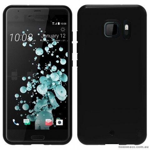 Soft TPU Gel Jelly Case For HTC U Ultra Jet Black
