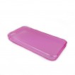 TPU Gel Case Cover for iPhone 4 / 4S - Pink / Purple