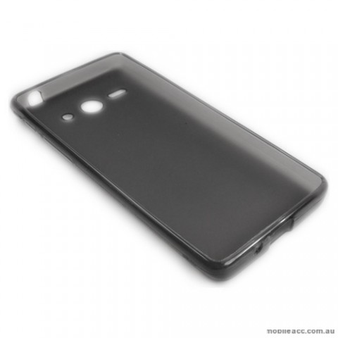 TPU Gel Case Cover for Huawei Ascend Y530 - Smoke Black