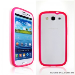 TPU   PC Case for Samsung Galaxy S3 i9300 - Hot Pink