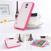 Transparent TPU   PC Case Cover for Samsung Galaxy S5 - Hot Pink