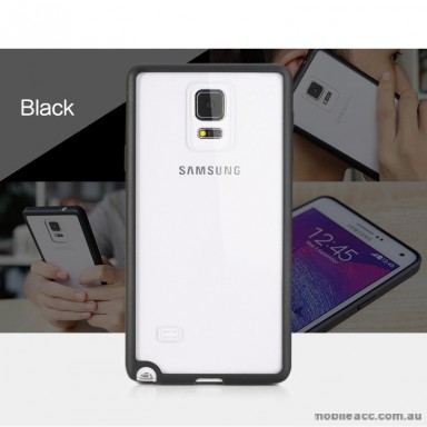 TPU PC Back Case for Samsung Galaxy Note 4 - Black