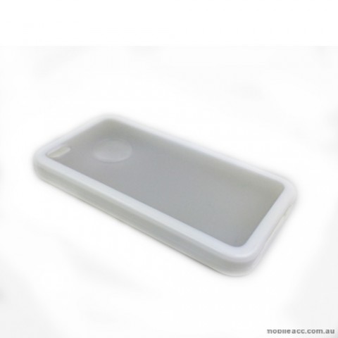TPU PC Case Cover for iPhone 4 / 4S - White
