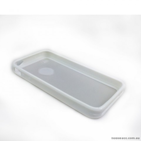 TPU PC Case Cover for iPhone 4 / 4S - White
