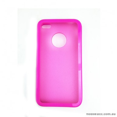 TPU PC Case Cover for iPhone 4 / 4S - Pink