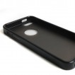 TPU   PC Back Case with Window for Apple iPhone 5/5S/SE - Black 
