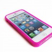TPU   PC Back Case with Window for iPhone 5/5S/SE - Pink