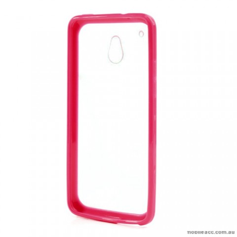 TPU   PC Case for HTC One mini M4 - Pink
