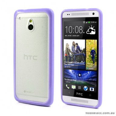 TPU   PC Case for HTC One mini M4 - Purple