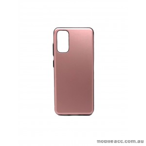 Mercury SKY SLIDE BUMPER CASE With Card Holder For Samsung S20 Plus 6.7 inch  Rose Gold