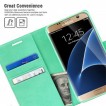 Mercury Blue Moon Diary Wallet Case for Samsung Galaxy S7 Mint