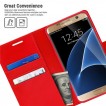 Mercury Blue Moon Diary Wallet Case for Samsung Galaxy S7 Red