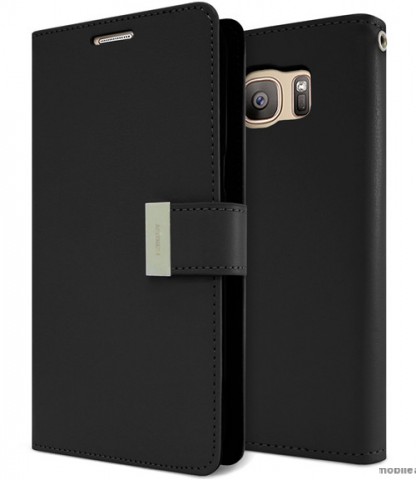 Mercury Rich Diary Wallet Case for Samsung Galaxy S7 Black