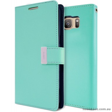 Mercury Rich Diary Wallet Case for Samsung Galaxy S7 Mint