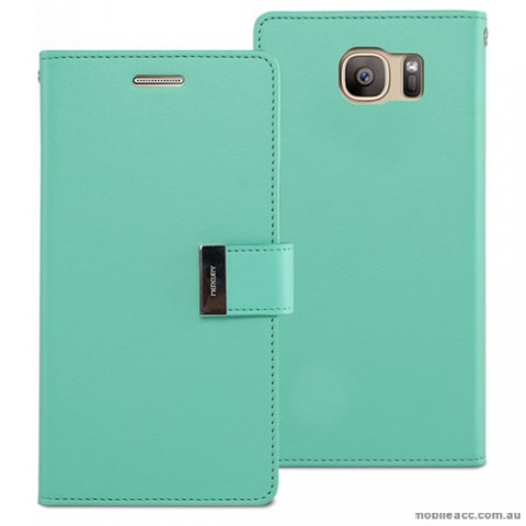 Mercury Rich Diary Wallet Case for Samsung Galaxy S7 Mint