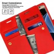 Mercury Mansoor Diary Double Sided Wallet Case for Samsung Galaxy S7 Red