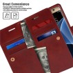 Mercury Mansoor Diary Double Sided Wallet Case for Samsung Galaxy S7 Ruby 