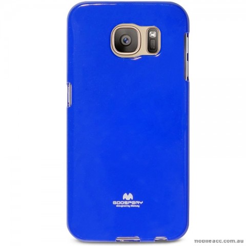 Mercury Pearl TPU Jelly Case for Samsung Galaxy S7 Royal Blue