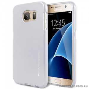 Mercury Goospery iJelly Gel Case For Samsung Galaxy S7 - Silver