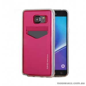 Mercury Slim Plus Card Pocket Case for Samsung Galaxy S7 - Hot Pink