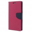 Korean Mercury Fancy Diary Wallet Case For Samsung Galaxy S7 Edge - Hot Pink