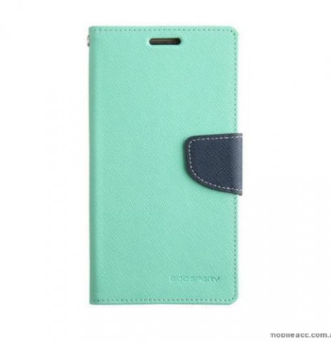 Korean Mercury Fancy Diary Wallet Case For Samsung Galaxy S7 Edge - Mint