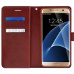 Mercury Mansoor Diary Double Sided Wallet Case for Samsung Galaxy S7 Edge Ruby Wine