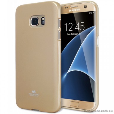 Mercury Pearl TPU Jelly Case for Samsung Galaxy S7 Edge Gold