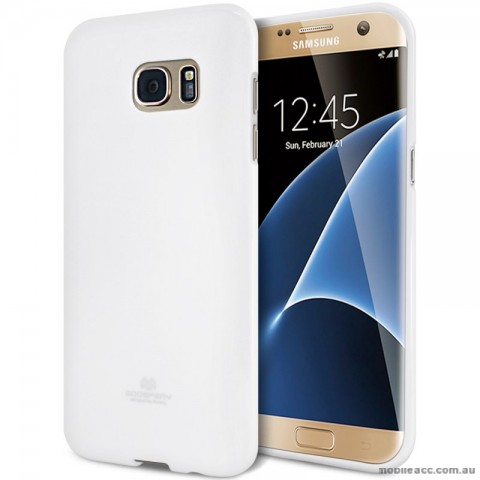 Mercury Pearl TPU Jelly Case for Samsung Galaxy S7 Edge White