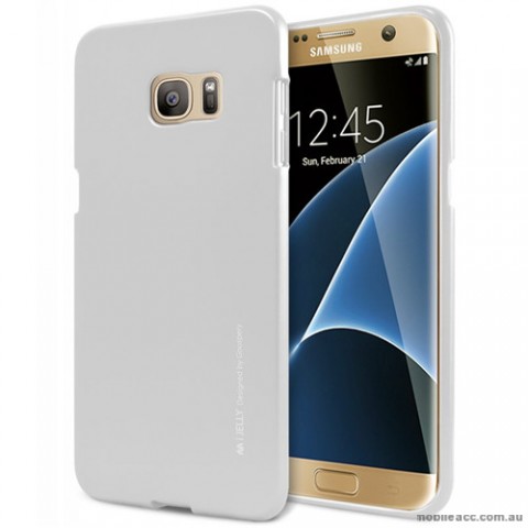 Mercury Goospery iJelly Gel Case For Samsung Galaxy S7 Edge - Silver