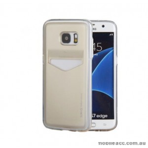 Mercury Slim Plus Card Pocket Case for Samsung Galaxy S7 Edge - Gold