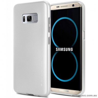 Mercury Goospery iJelly Gel Case For Samsung Galaxy S8 Silver White