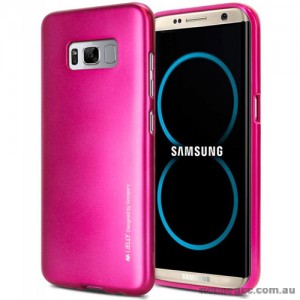 Mercury Goospery iJelly Gel Case For Samsung Galaxy S8 Hot Pink