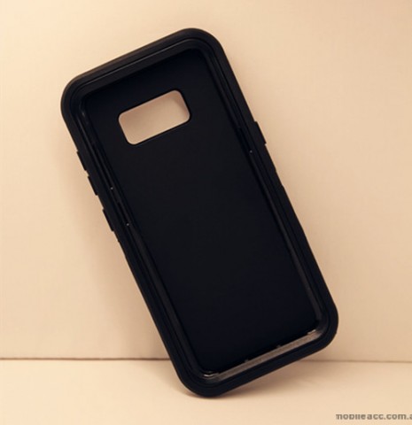Rugged Defender Heavy Duty Case For Samsung Galaxy S8 - Black