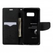 Korean Mercury Fancy Diary Wallet Case For Samsung Galaxy S8 - Black
