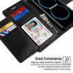 Merucry Rich Diary Wallet Case for Samsung Galaxy S8 Black
