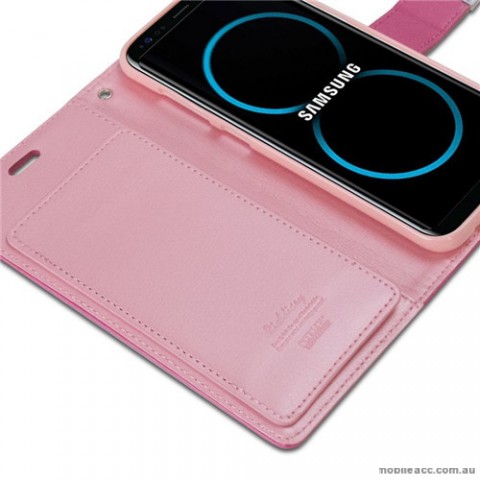 Mercury Rich Diary Wallet Case for Samsung Galaxy S8 Hot Pink