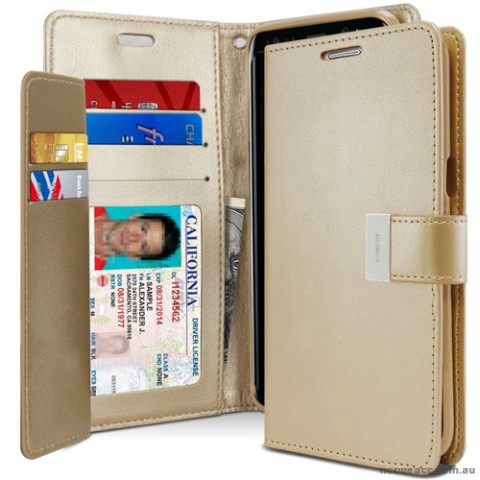 Mercury Rich Diary Wallet Case for Samsung Galaxy S8 Gold