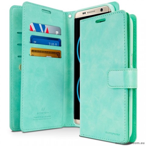 Mercury Mansoor Diary Double Sided Wallet Case for Samsung Galaxy S8 Mint
