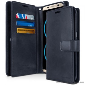 Mercury Mansoor Diary Double Sided Wallet Case for Samsung Galaxy S8 Navy