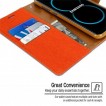 Mercury Goospery Canvas Diary Stand Wallet Case Cover For Samsung Galaxy S8 Orange