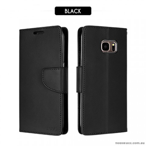 Mercury Goospery Bravo Diary Wallet Case For Samsung Galaxy S8 Plus - Black